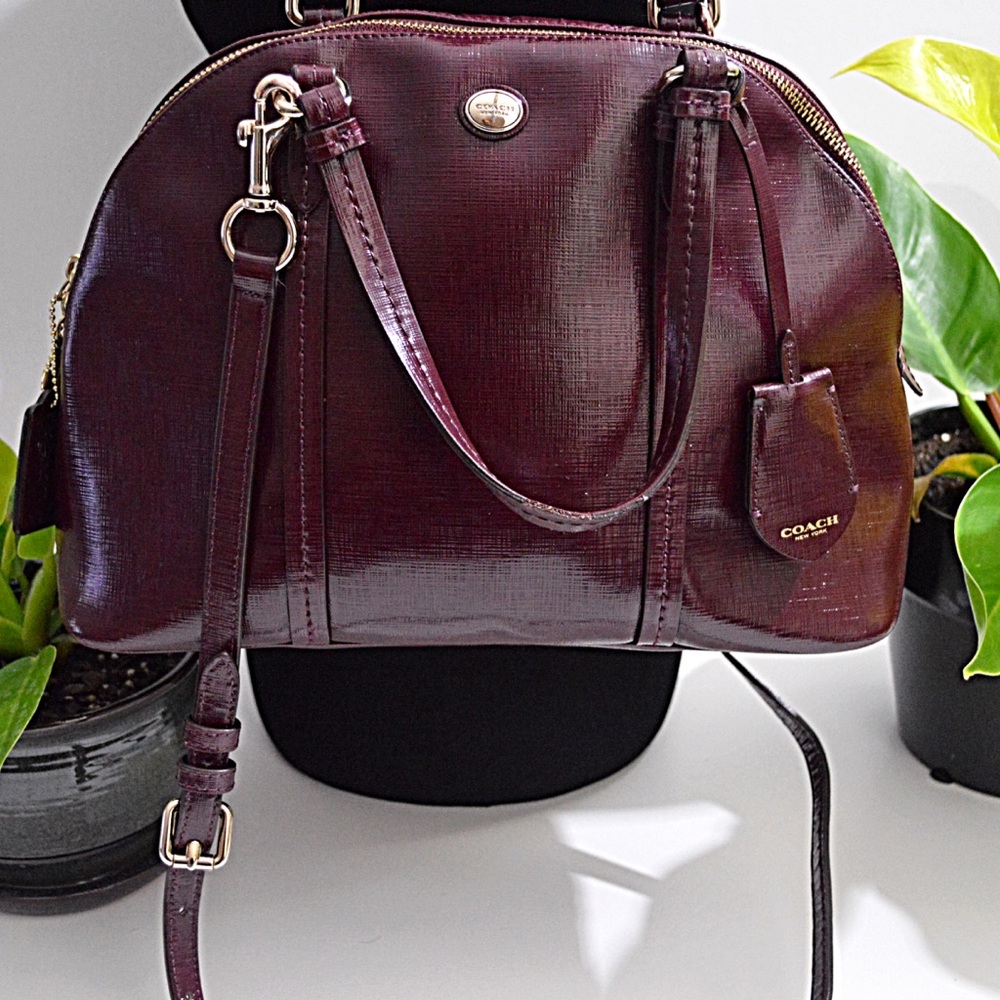 Plum color Authentic Coach Purse